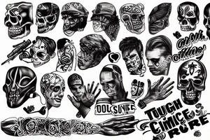 tough on crime tattoo idea