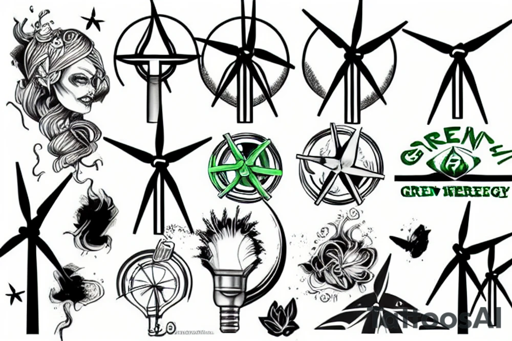 green energy tattoo idea