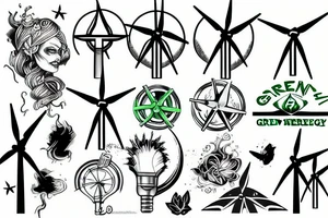 green energy tattoo idea