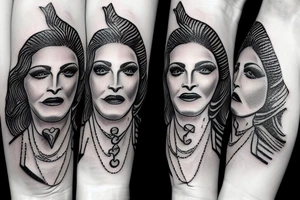 madonna senior citizen tattoo idea