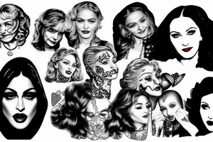 madonna senior citizen tattoo idea