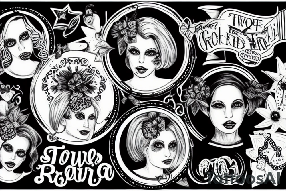 two trailer park girls go round the outside tattoo idea