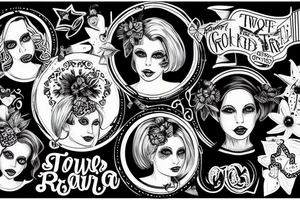 two trailer park girls go round the outside tattoo idea