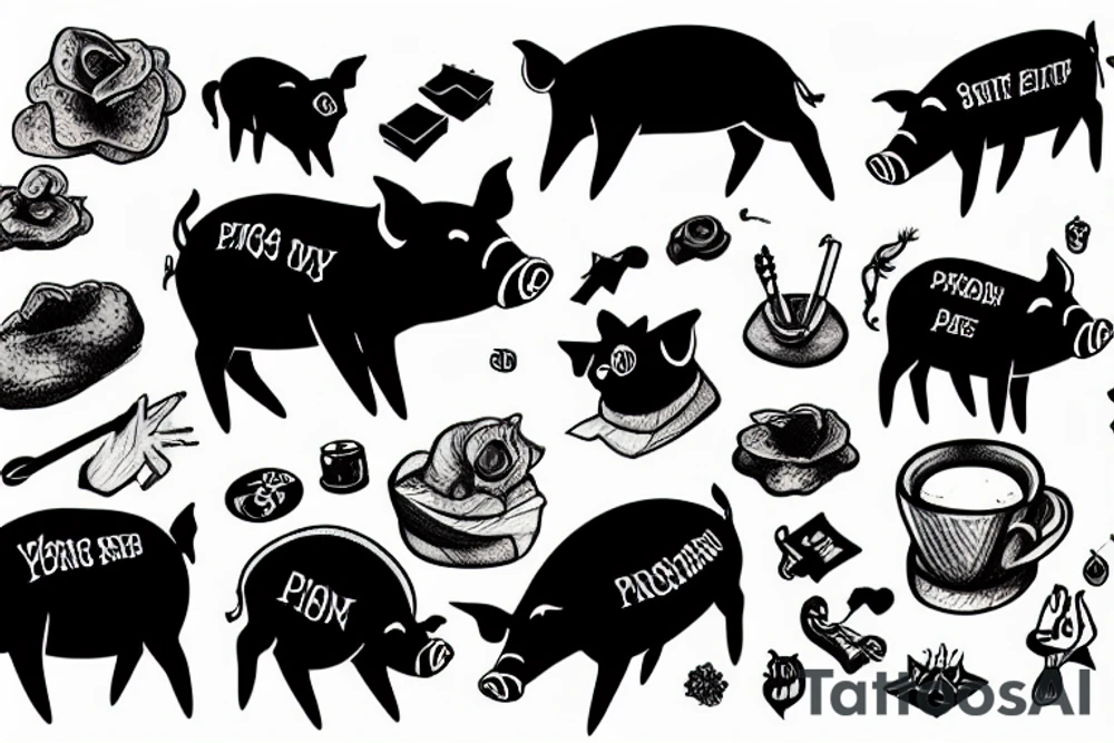 pig in shit tattoo idea