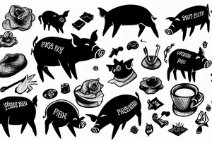 pig in shit tattoo idea