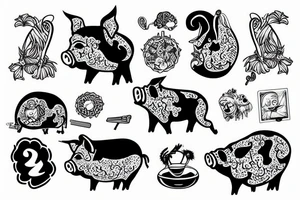 pig in shit tattoo idea