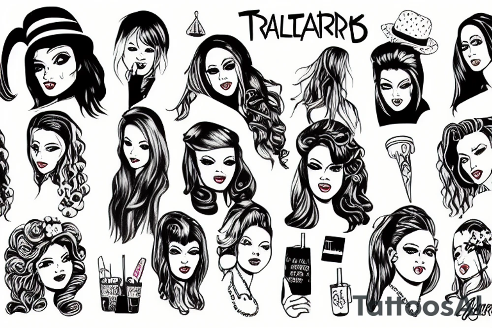 trailerpark girls round the outside tattoo idea