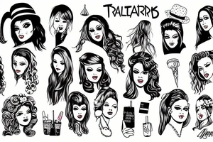 trailerpark girls round the outside tattoo idea
