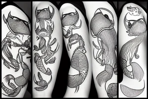 Bottom feeders Lobster fox tattoo idea