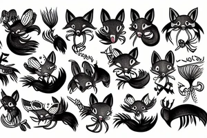 Lobster fox tattoo idea