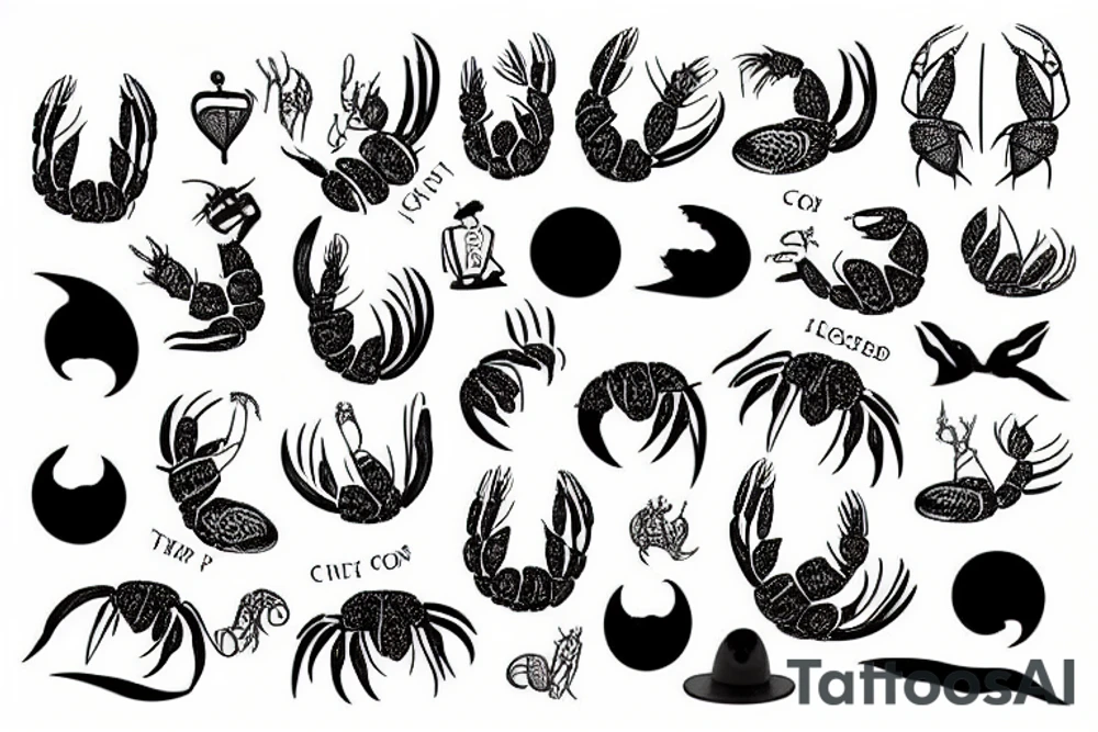 Lobster fox tattoo idea