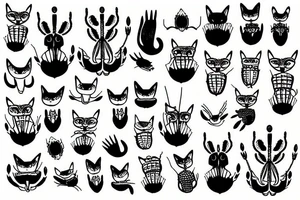 fox lobster tattoo idea
