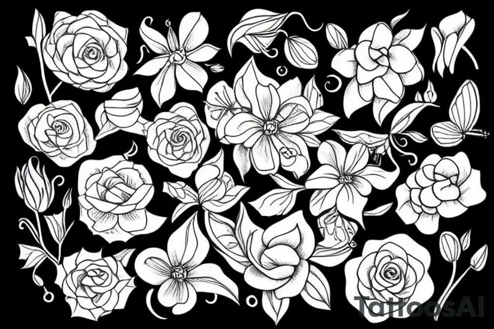 gayest flowers in world tattoo idea