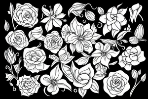 gayest flowers in world tattoo idea