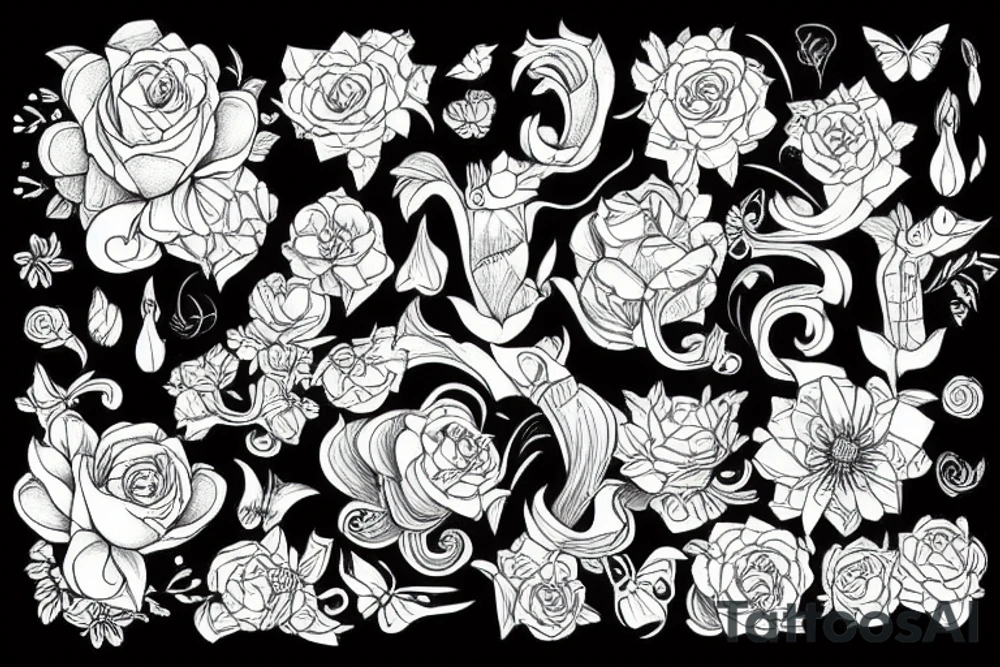 gayest flowers in world tattoo idea