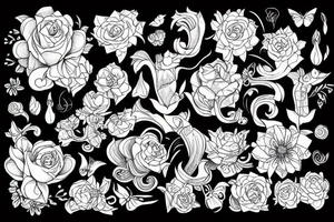 gayest flowers in world tattoo idea