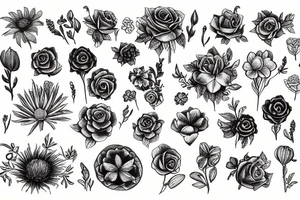 gayest flowers in world tattoo idea