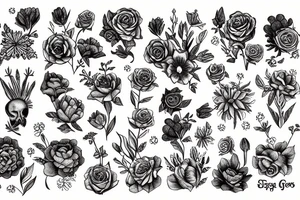 gayest flowers in world tattoo idea