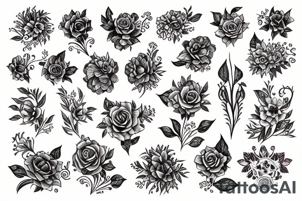 gayest flowers in world tattoo idea