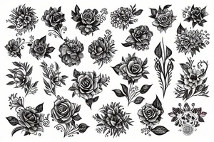 gayest flowers in world tattoo idea