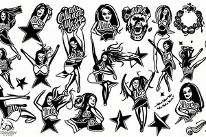 cheerleader tattoo idea