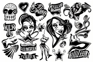 killer cheerleader tattoo idea