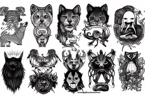 animal instinct tattoo idea