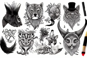 animal instinct tattoo idea