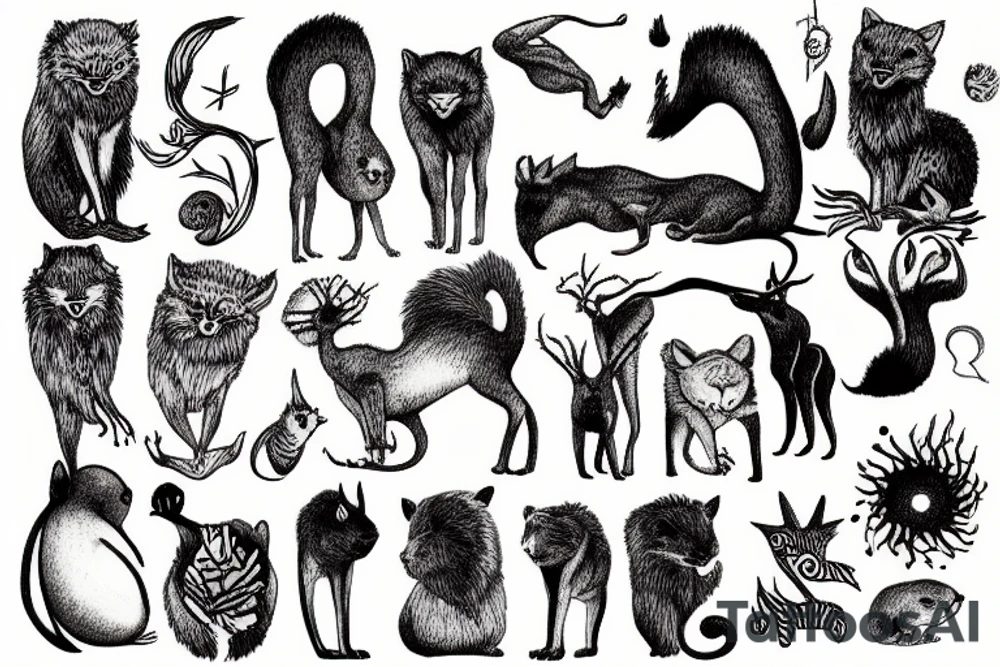 animal instinct tattoo idea