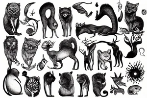 animal instinct tattoo idea