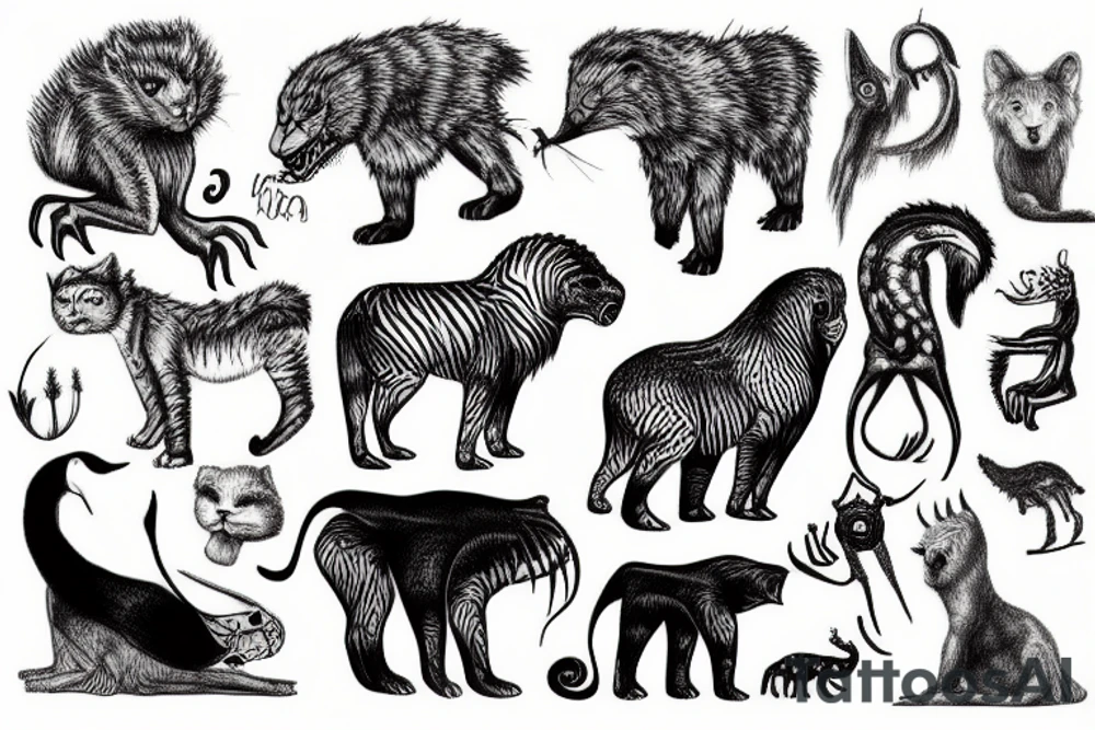 animal instinct tattoo idea