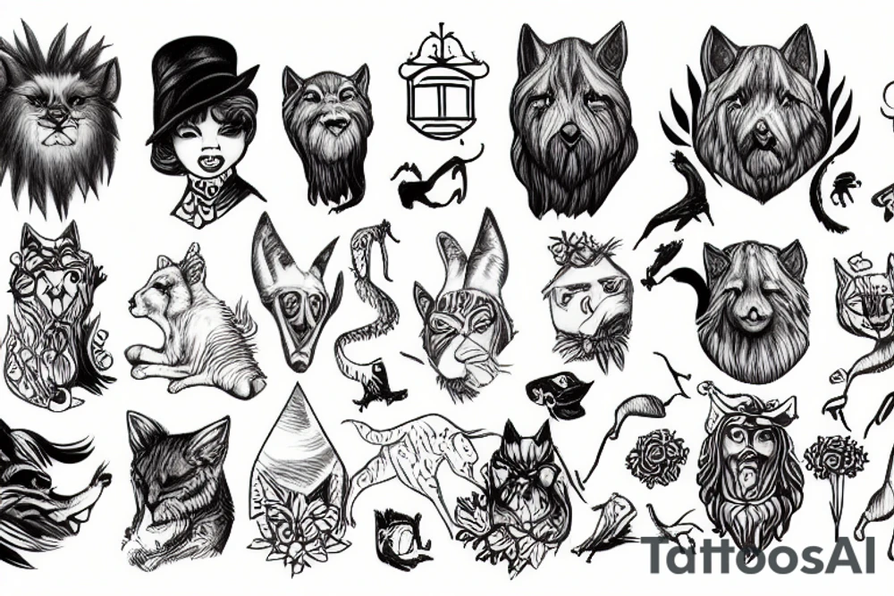 animal instinct tattoo idea