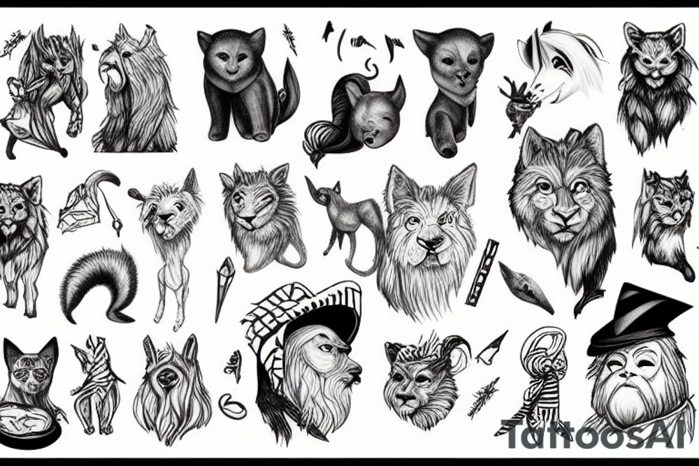 animal instinct tattoo idea