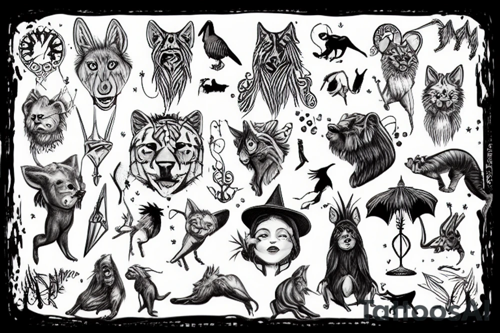 animal instinct tattoo idea
