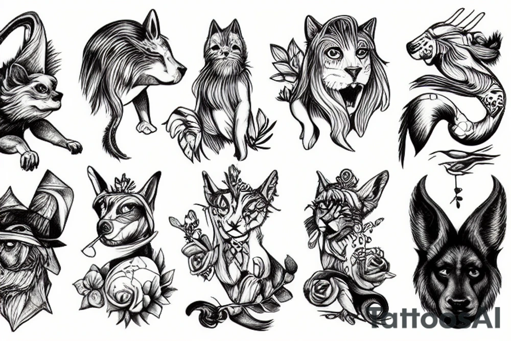 animal instinct tattoo idea