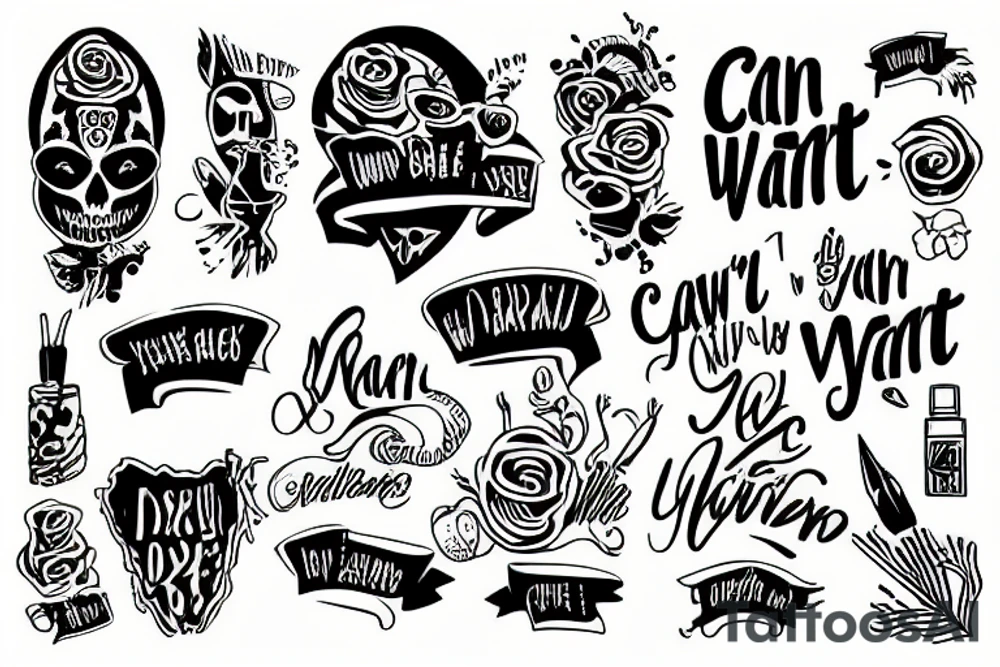 Can't always get what you want tattoo idea