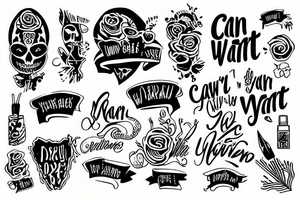 Can't always get what you want tattoo idea