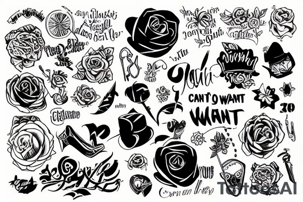 Can't always get what you want tattoo idea