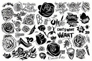 Can't always get what you want tattoo idea