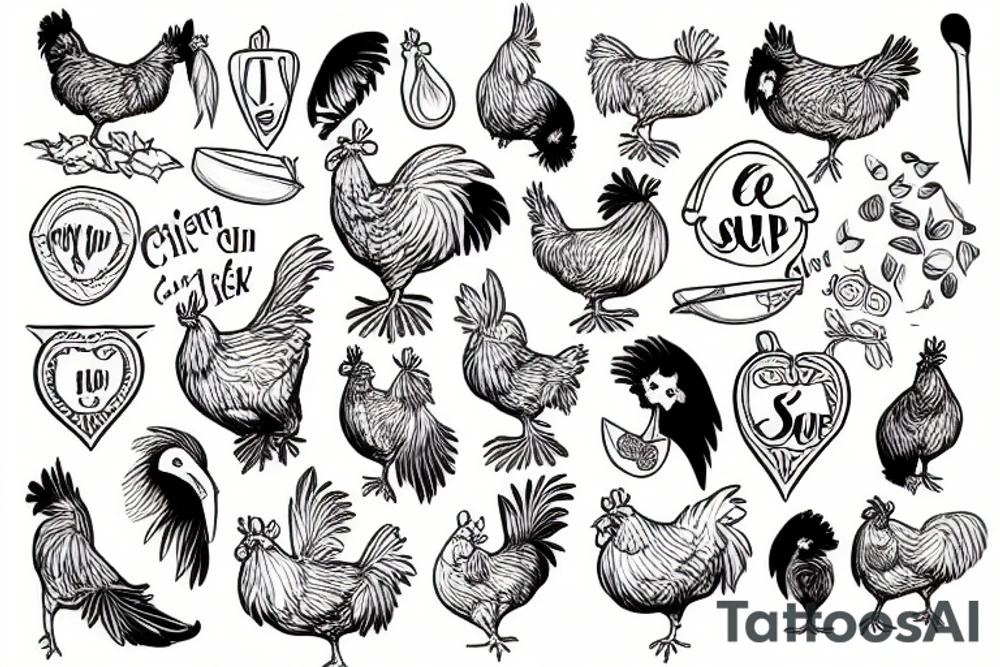 chicken soup tattoo idea