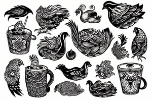 soup chicken tattoo idea