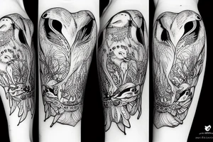 seagull bunny tattoo idea