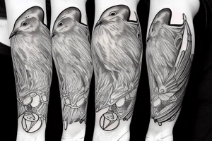 seagull bunny tattoo idea