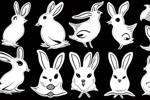 seagull bunny tattoo idea