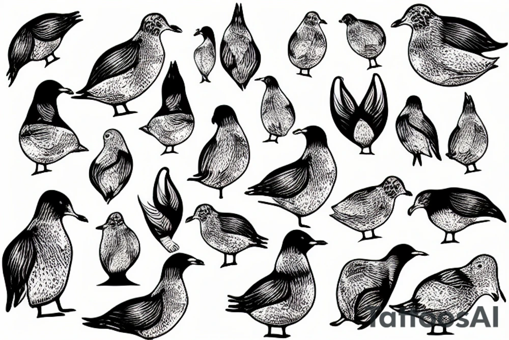 seagull bunny tattoo idea