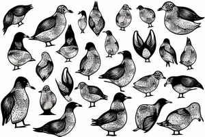 seagull bunny tattoo idea