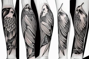 seagull bunny tattoo idea