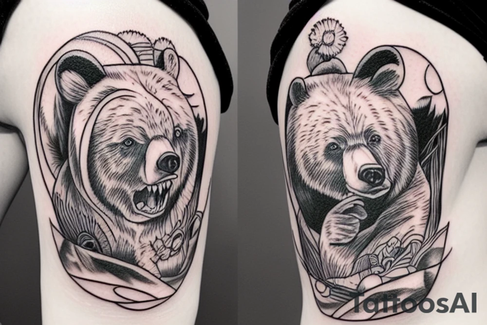 Bear Week Great Pumpkin tattoo idea
