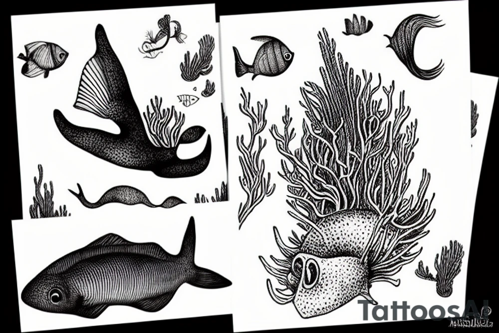 underwater bachelorette tattoo idea