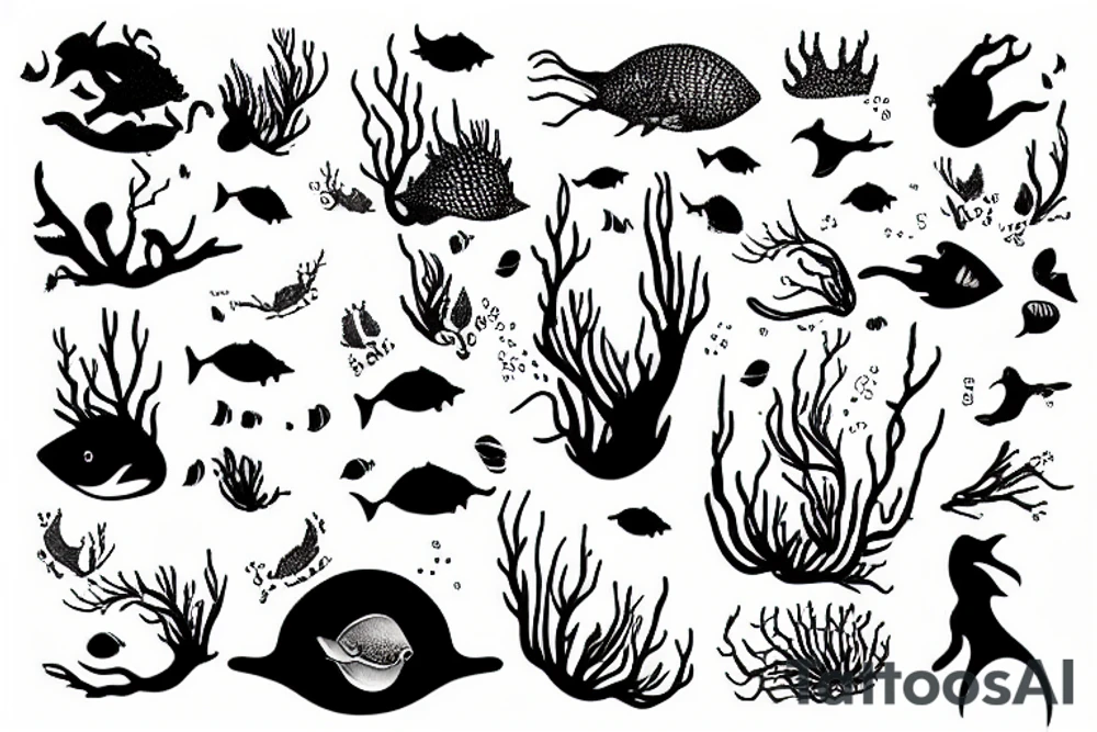 underwater bachelorette tattoo idea